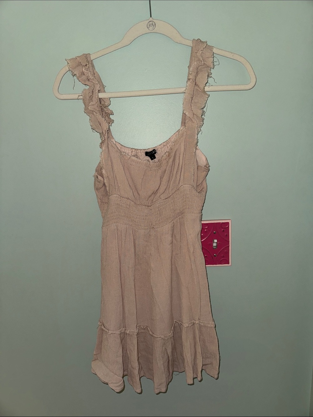 Papermoon Beige Ruffle Strap Sundress